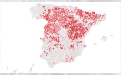 mapa España despoblada
